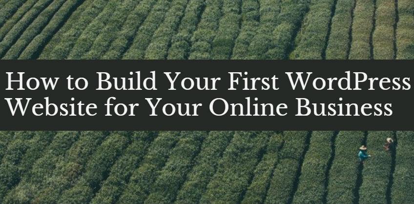 How to Build Your First WordPress Website for Your Online Business