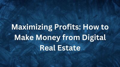 Maximizing Profits How to Make Money from Digital Real Estate